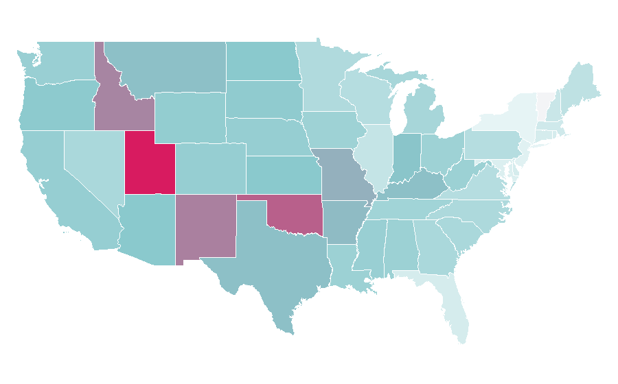 Affinity by region — Hole (band), United States