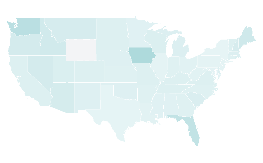 Affinity by region — Holland America Line, United States