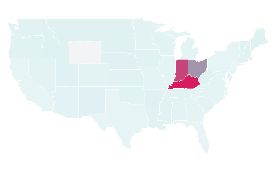 Affinity by region — Hollywood Casino Lawrenceburg, United States