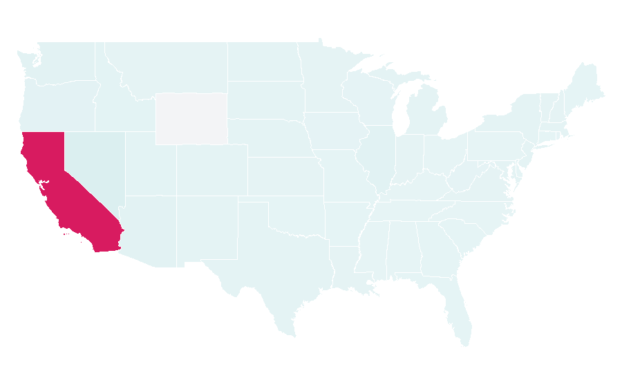 Affinity by region — Hollywood Walk of Fame, United States