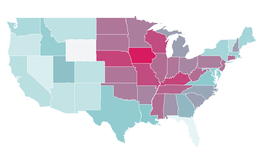 Affinity by region — Home Alone 3, United States