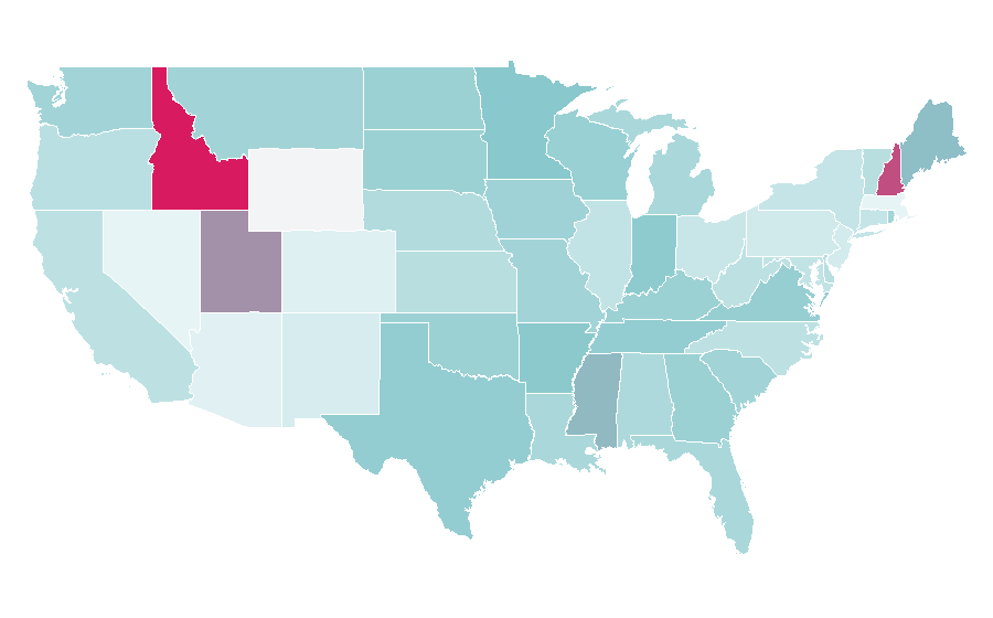 Affinity by region — Home Designing, United States