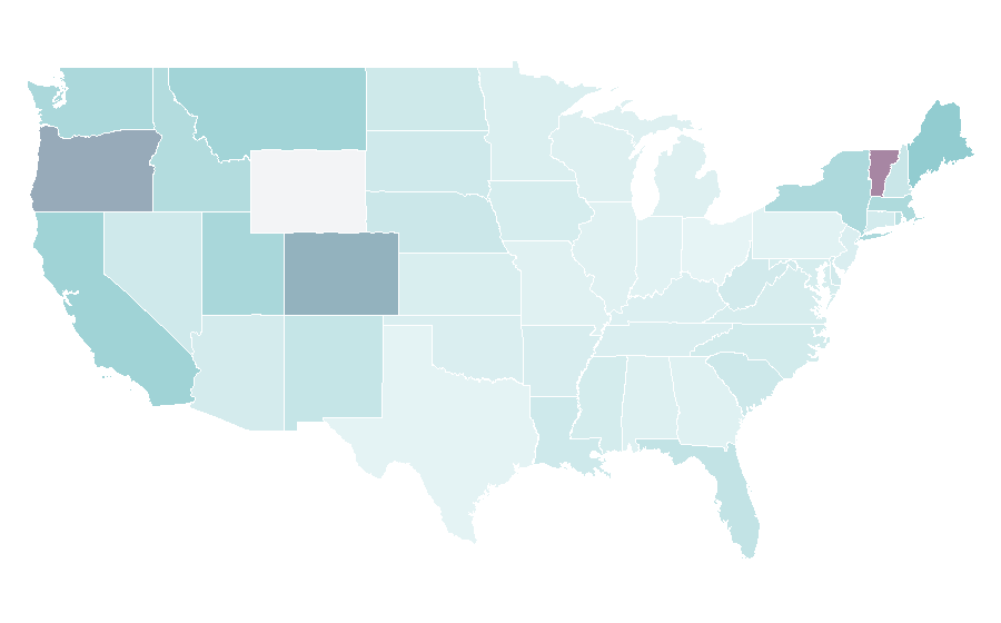 Affinity by region — Home exchange, United States
