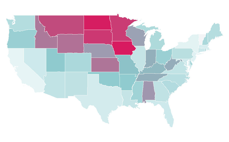 Affinity by region — Home Free (group), United States