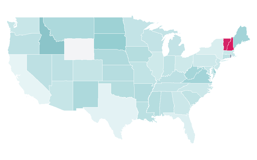 Affinity by region — Home recording, United States