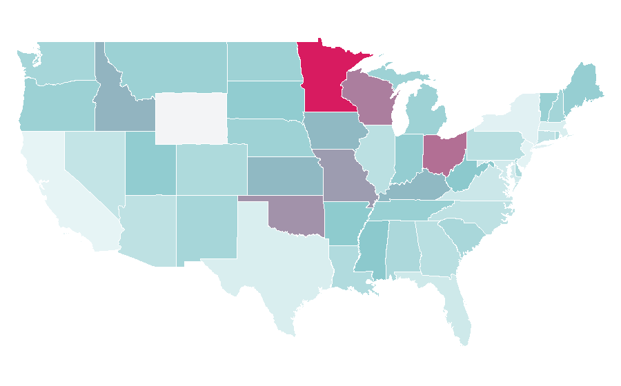 Affinity by region — Home Renovation Shows, United States