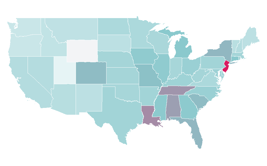 Affinity by region — Home safety, United States