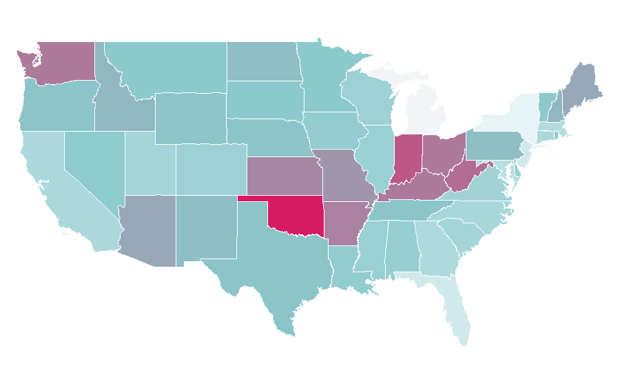 Affinity by region — Homefront (video game), United States