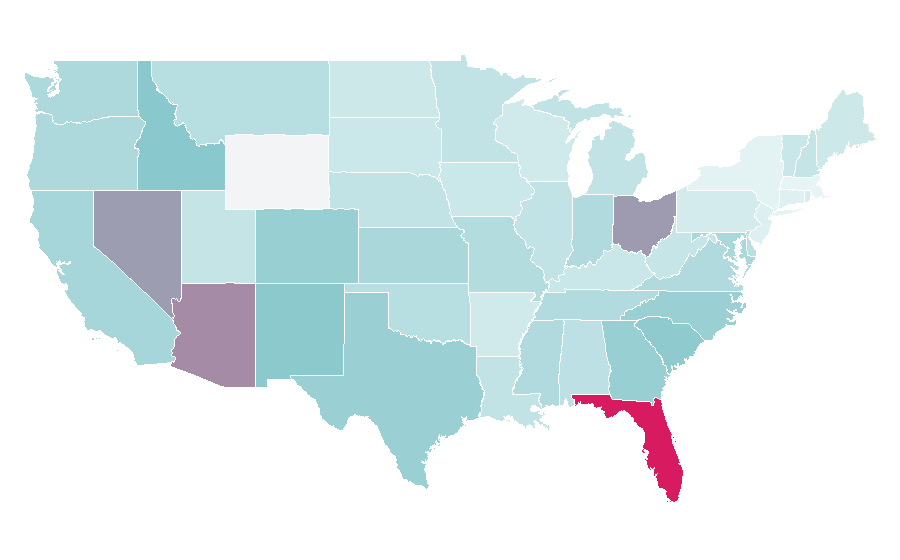 Affinity by region — Homeowner association, United States