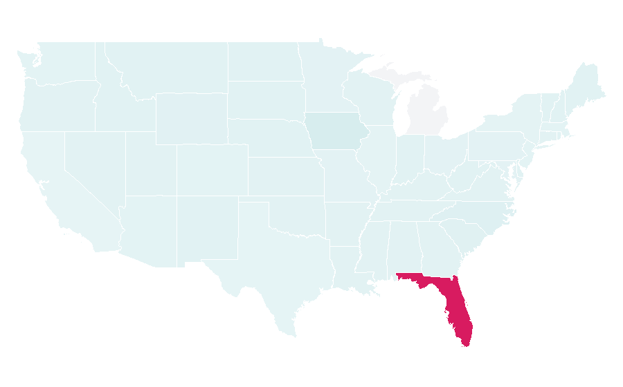 Affinity by region — Homestead-Miami Speedway, United States