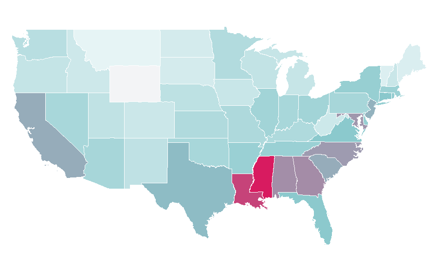Affinity by region — Honda Accord, United States