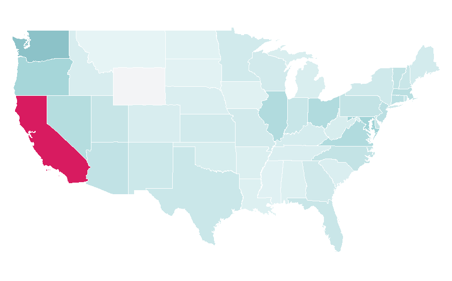 Affinity by region — Honda Civic Hybrid, United States
