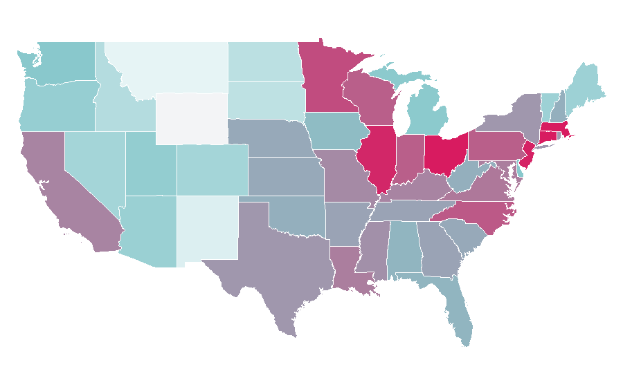 Affinity by region — Honda CR-V, United States