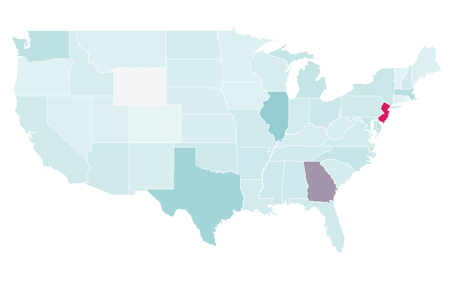 Affinity by region — Honest (TV series), United States