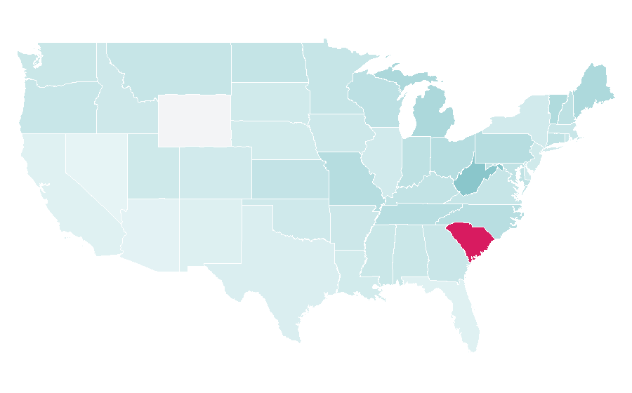 Affinity by region — Honey bee, United States