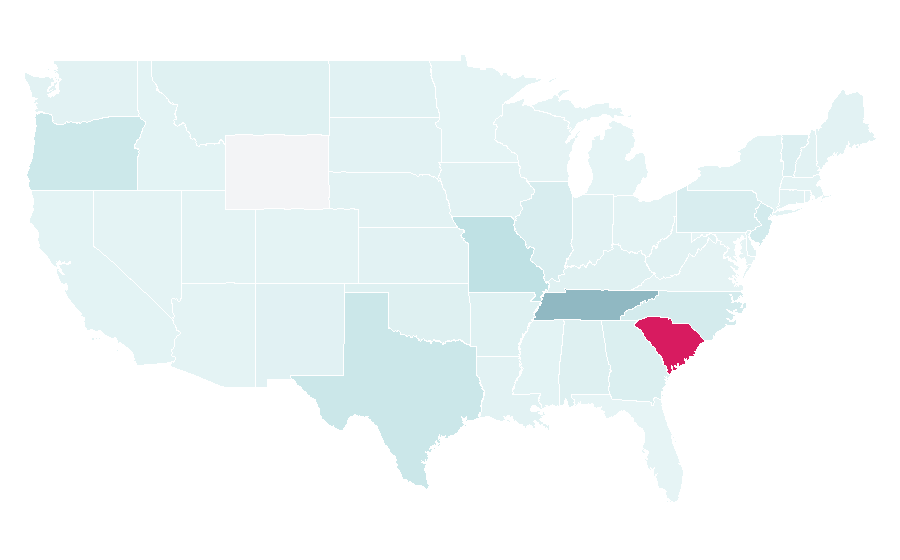 Affinity by region — Honky-tonk, United States
