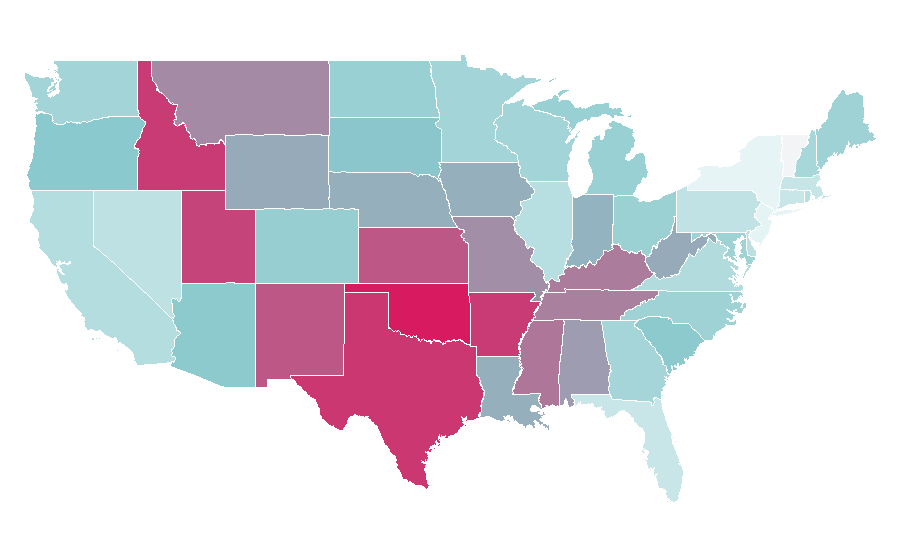 Affinity by region — Hope Floats, United States