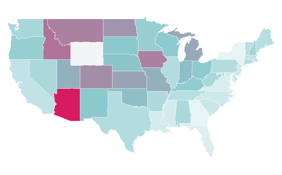 Affinity by region — Horrible Bosses 2, United States