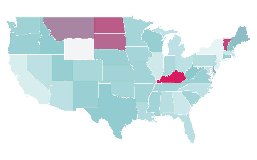 Affinity by region — Horse grooming, United States
