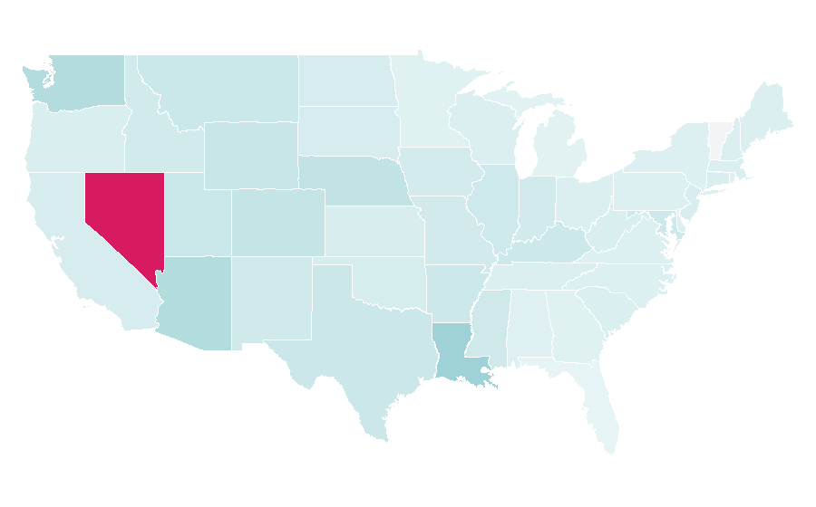 Affinity by region — Horseshoes, United States