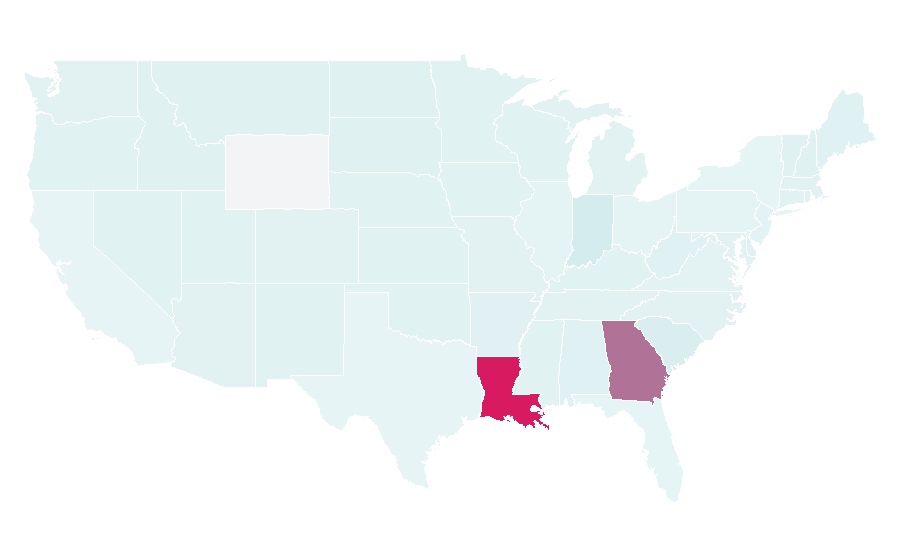 Affinity by region — Hot 107.9, United States