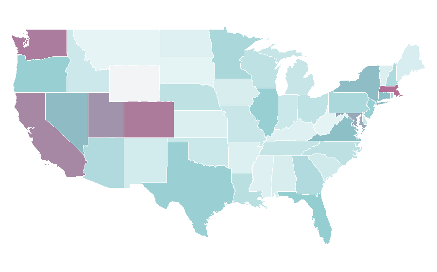 Affinity by region — Hot pot, United States