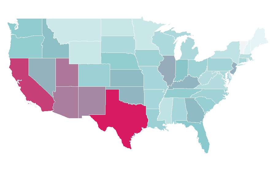 Affinity by region — Hot Wheels, United States