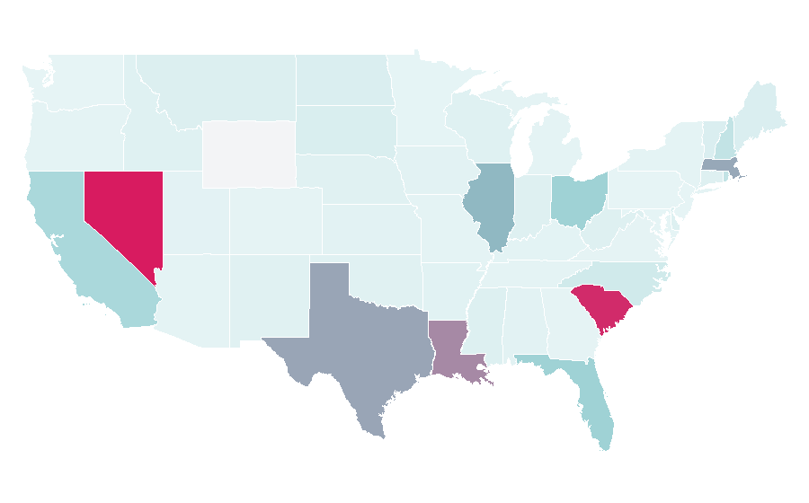 Affinity by region — House of Blues, United States