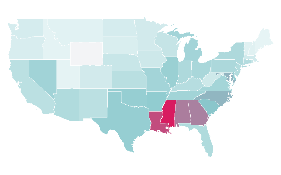 Affinity by region — House party, United States