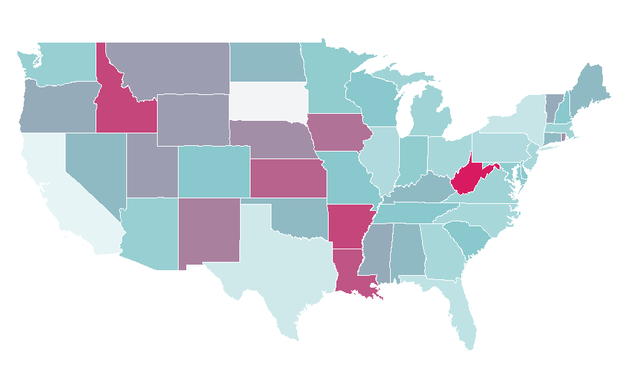 Affinity by region — Household hardware, United States