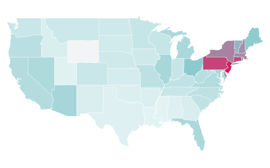 Affinity by region — Howard Stern, United States
