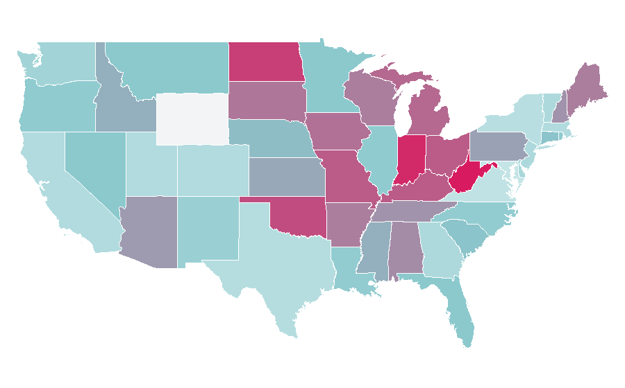 Affinity by region — Howie Mandel, United States