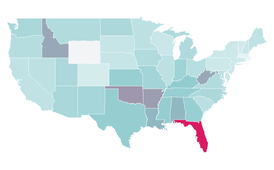 Affinity by region — HP Pavilion (computer), United States