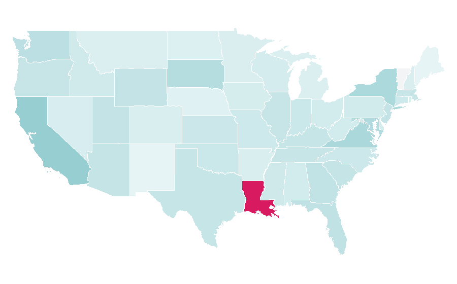 Affinity by region — HTML, United States