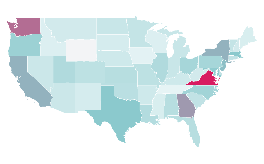 Affinity by region — HTML5, United States