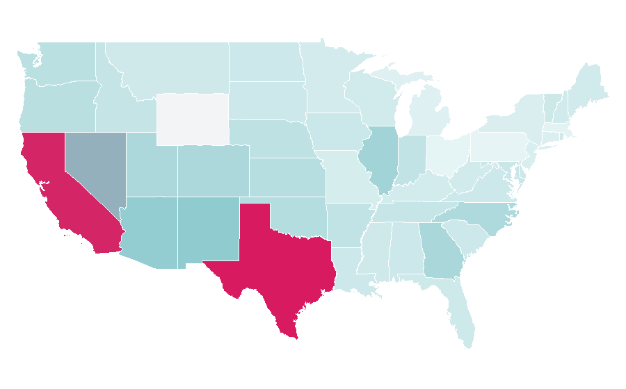 Affinity by region — Huapango, United States