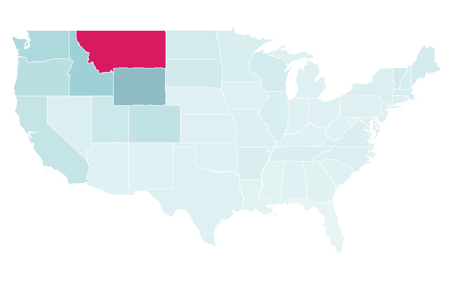 Affinity by region — Huckleberry, United States