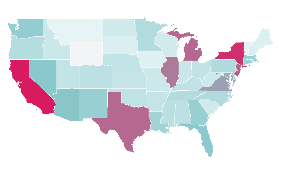Affinity by region — Huda Beauty, United States