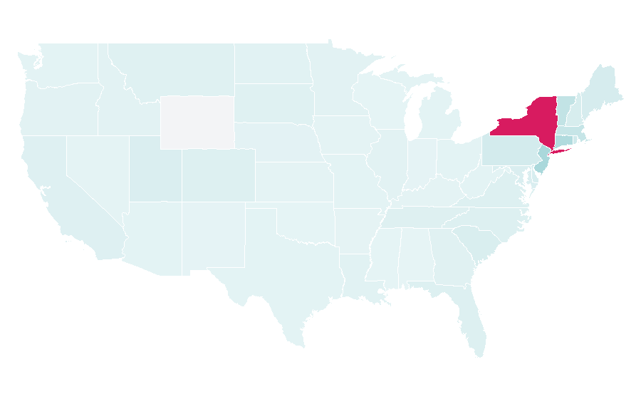 Affinity by region — Hudson Valley, United States