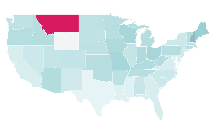 Affinity by region — Huey Lewis, United States