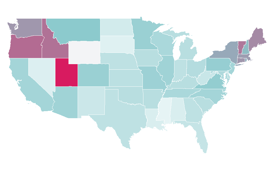 Affinity by region — Hugh Dancy, United States