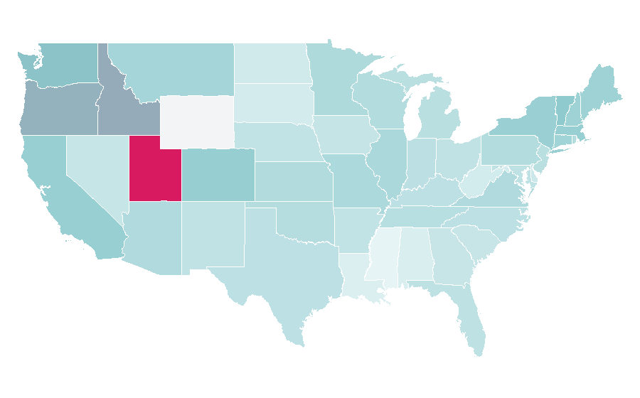 Affinity by region — Hugh Grant, United States