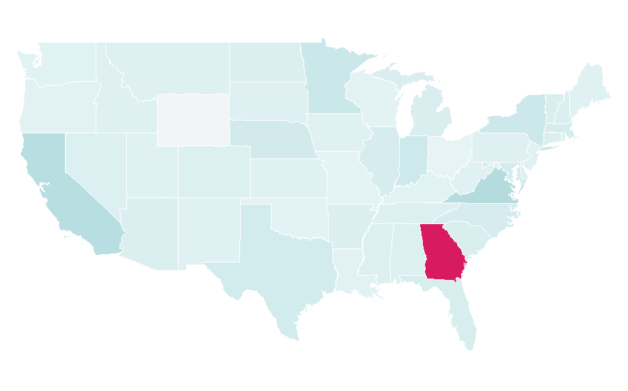 Affinity by region — Human capital, United States