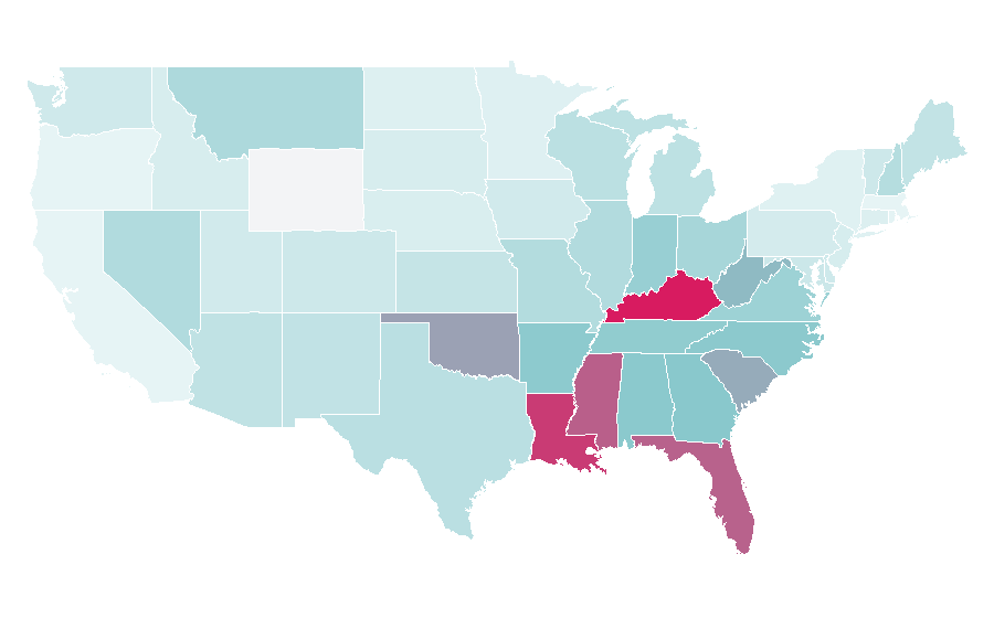 Affinity by region — Humana, United States