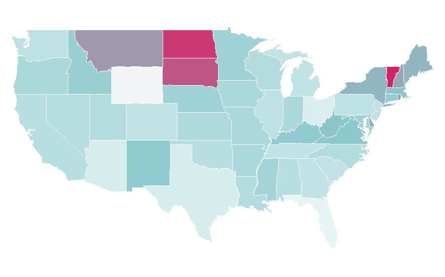 Affinity by region — Humanitarian crisis, United States