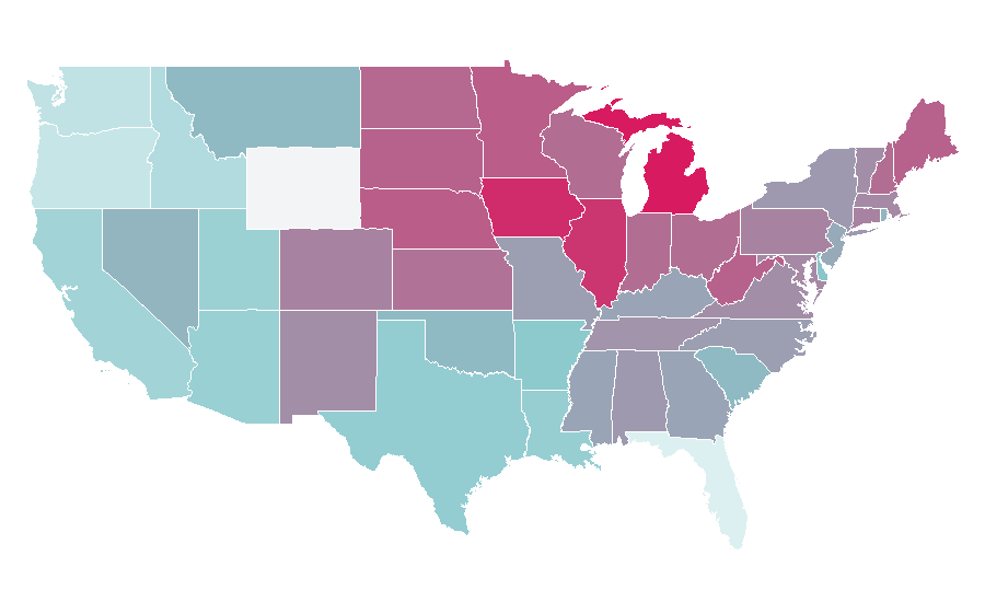 Affinity by region — Humidifier, United States