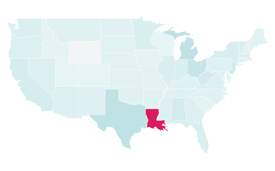 Affinity by region — Hung (TV series), United States