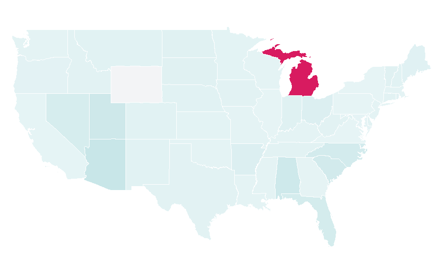 Affinity by region — Hungry Howie's Pizza, United States