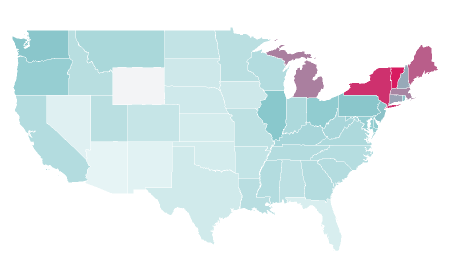 Affinity by region — Hunter Boots, United States