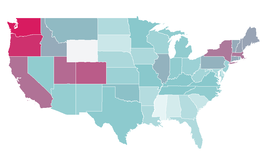 Affinity by region — Hunter Schafer, United States